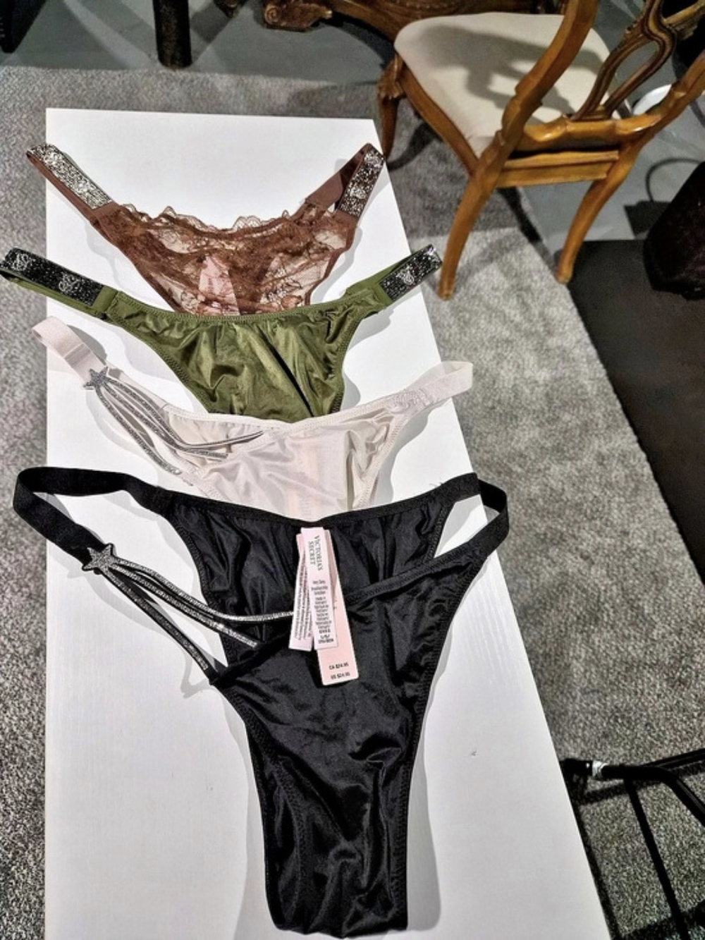 Victoria's Secret Very Sexy Starstruck Shine High-Leg Thong Panty Set